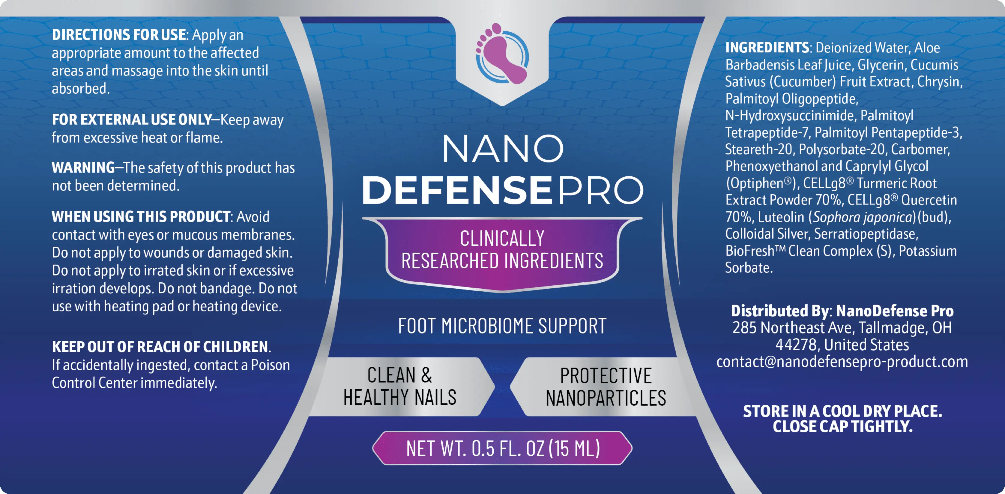 NanoDefense Pro Key Ingredients